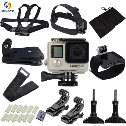 For Gopro Waterproof Protective Case Housing Adjustable Chest Strap Wearing Diving Set for Gopro hero 4 3+ Camera Accessories