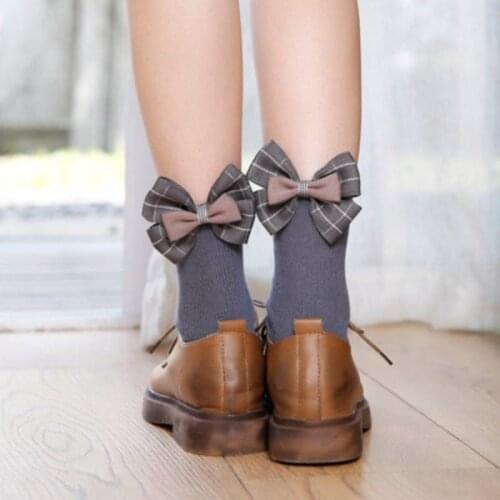Women Japanese Lolita Socks Soft Sister Kawaii Sock Bowknot Pure Sweet Lolis Socks Cosplay Anime Handmade Socks