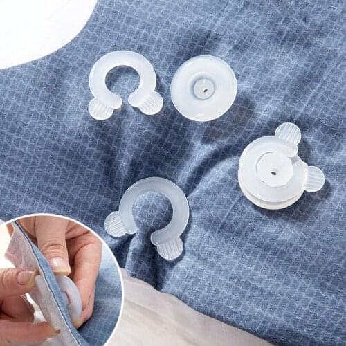12/20/40pcs Plastic Comforter Grippers Duvet Comforter ClipsBed Duvet Donuts Holders Fasteners Keep Corner In Place Home Gadget
