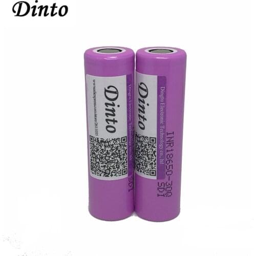2pcs 3000mAh High Power 18650 Li-ion Lithium Rechargeable Battery for Samsung 3.7V INR18650-30Q Batteries 20A Discharge