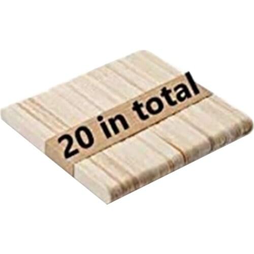 20pcs/ Bundle Ice cream Wood Sticks 10cm Wooden Popsicle Sticks Fridge Frozen Jelly Juice Stick Dessert Freezer Holder