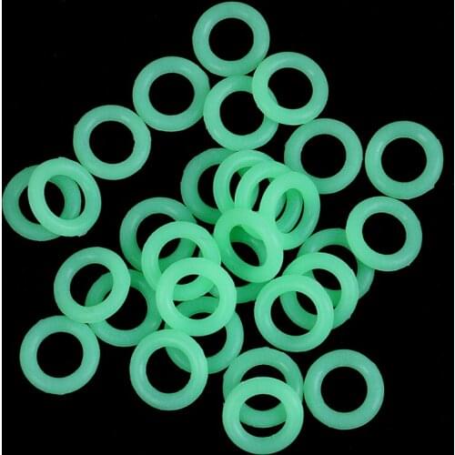 30Pcs/Pack Green Color Camping Nail Night Vision Luminous Tent Nail Ring