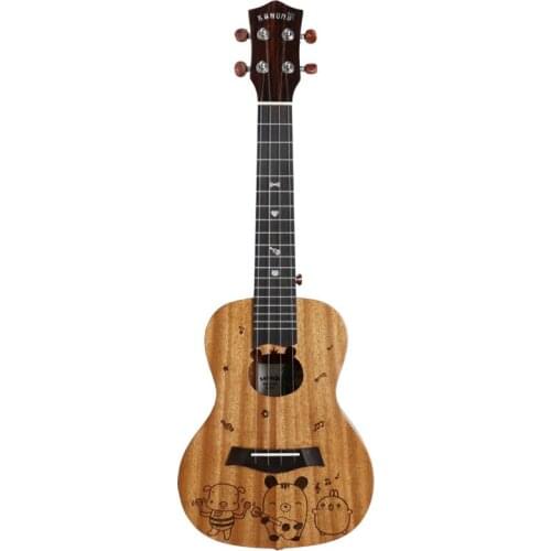 4 String Ukulele Mahogany Solid 23 Inch Ukulele Rosewood Fingerboard Concert Mini Guitar Beginner Gift UK2355