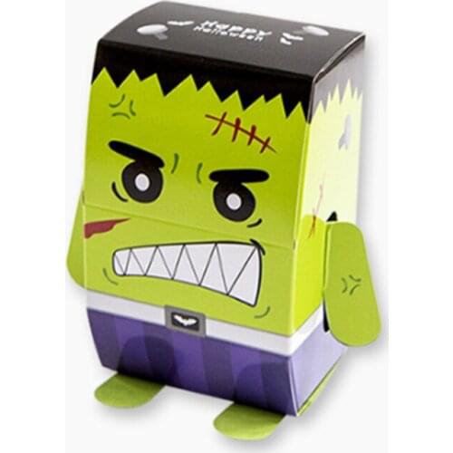 50 Pcs halloween decoration kids party Vampire Mummy Gift bag Packaging monster Cookies Paper gift Boxes Candy Halloween Box