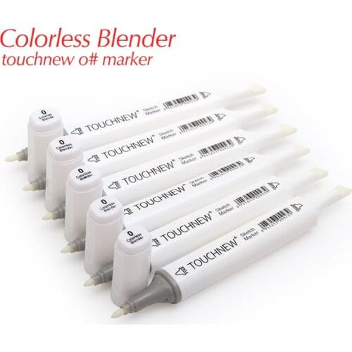 Touthnew Colorless Blender 0# Markers Doub Head Sketch Art Marker Set For Animation Manga Design Painting Supplies 1PCS