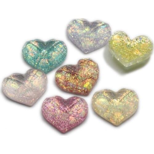 Glitter Stars Flatback Planar Resin Arts DIY Craft Supplies Phone Shell Decor Material Pentagram Hair Accessories Ornament