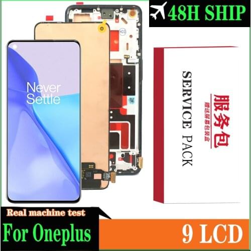 Orignal 6.55''Amoled For OnePlus 9 LCD Screen Display+Touch Panel Digitizer For OnePlus 9 LE2113 LE2111 LE2110 Display