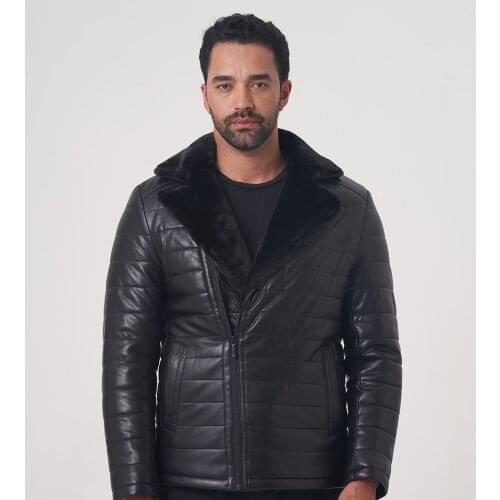 Leather Jacket Men 2021 Fashion Mens Clothing Winter Coat Mens Casual Brand Apparel OGMANDO818