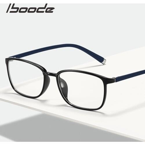 Iboode Ultra-light Glasses Frame Men Women TR90 Anti Blue Light Optical Spectacles Frame New Retro Clear Lens Eyeglasses Male