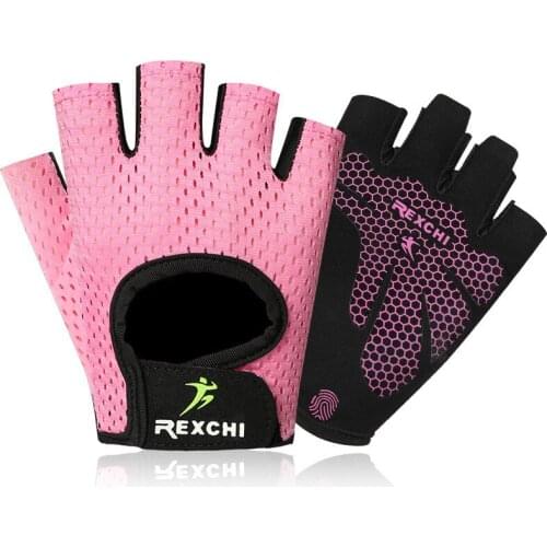 2021 Summer Men Women Fitness Gloves Gym Weight Lifting Cycling Riding Yoga Training Thin Pad Non-slip Half Finger Gloves