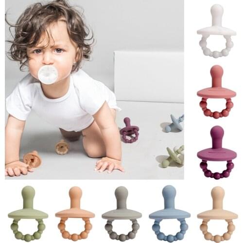 Silicone Nipple 1 PCS Bpa Free Silicone Food Grade Silicone Pacifier Baby Teether Grade Nipple Chewable Nursing Teething Toys