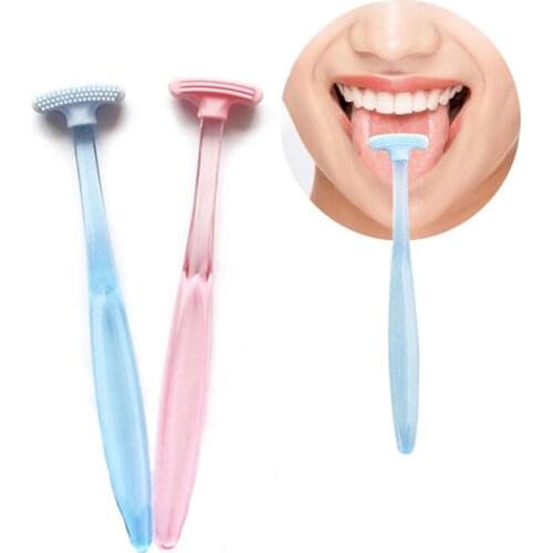 2PCS Tongue Scraper Tongue Scraper Tongue Brush Cleaner Oral Cleaning Tongue Toothbrush Oral Hygiene Care Tool Oral Cleaning