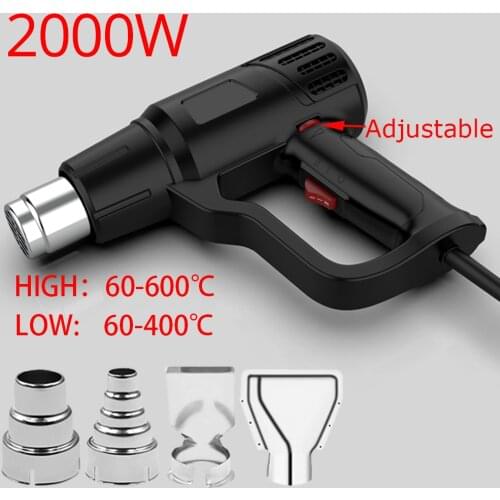 EU PLUG Heat Gun Industrial Thermoregulator Soldering Hot Air Gun Dryer Fan Thermal Blower Plastic Welding Thermal Decapper