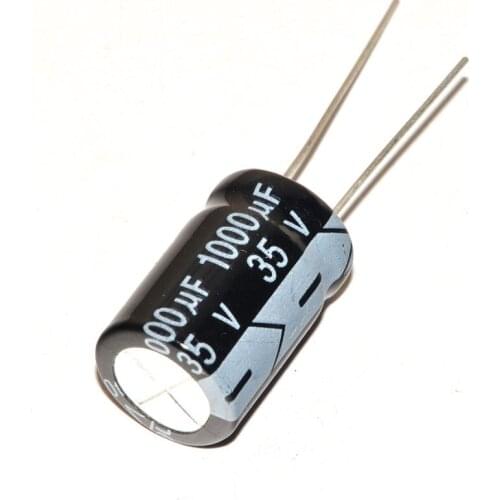 35V1000UF high frequency low resistance electrolytic capacitor 1000UF 35V 10*20MM