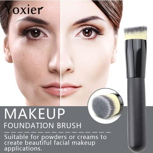 Yoxier foundation brush flat top buffing Brushes high quality makeup brushes Loose Make up Brushes Flat Cream Tools