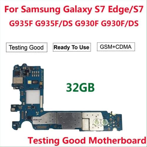 Replacement For Samsung Galaxy S7 Edge G935F G935FD Original S7 G930F G930FD Unlocked Main Motherboard Exynos 32GB Unlock