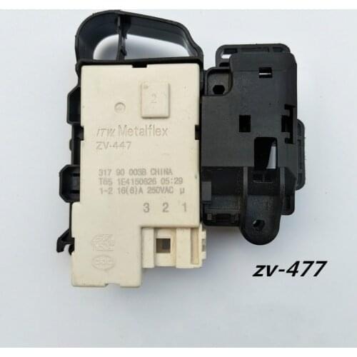 For Haier Sanyo TCL drum washing machine parts door switch electromagnetic door lock delay ZV-447