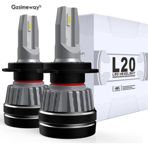 2PCS H1 H7 LED Lamp H4 20000LM 9005 HB3 HB4 9012 HIR2 9004 Car Headlight H11 H8 9006 H3 LED Bulb Turbo Auto Fog Lights 6000K 12V