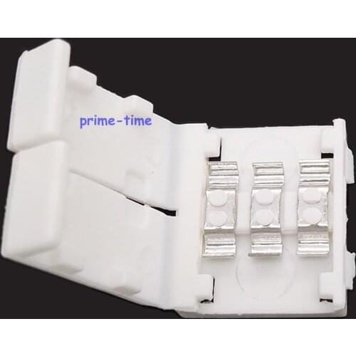 20pcs 3pin 10mm width connector for 10mm wide pcb led digital strip(ws2811,ws2812b.etc)no need soldering;plug and play