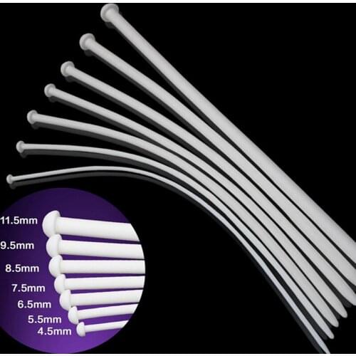 352mm White Silicone Urethral Plug, Catheter Sounds Penis Plug Chastity Device Urethral Dilators Stretching Sex Toys For Man