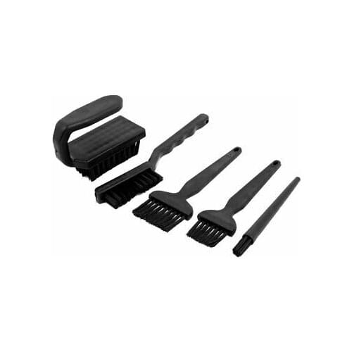 5PCS Black Plastic Handle Conductive Ground ESD Anti Static Brush