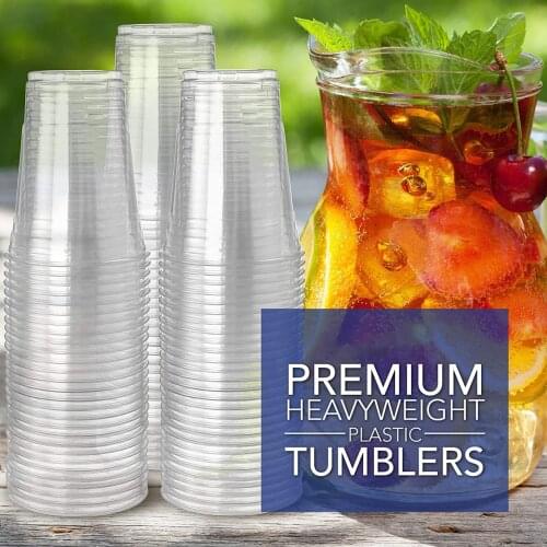 50Pcs 230ml Portable Lightweight Disposable Plastic Cups for Household Outdoor Party Wedding Decoration Supplies Tableware