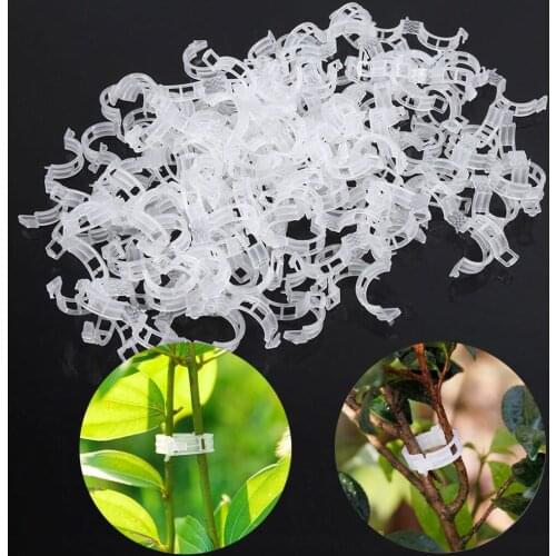 50Pcs Plastic Plant Support Clips For Tomato Hanging Trellis Vine Connects Plants Greenhouse Vegetables Garden Ornament #YY