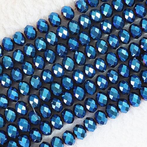 8colors wholesale 3*4mm 150pcs/strand rondelle faceted abacus crystal glass spacer loose beads diy jewerly B670