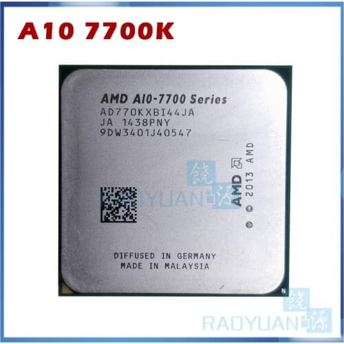 AMD A10-Series A10 7700K A10 7700 A10-7700K 3.4 GHz Quad-Core CPU Processor AD770KXBI44JA Socket FM2
