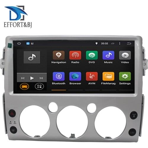 12.3 inch Car Multimedia Radio Android 10 Octa Core 4GB RAM Car GPS Navigation For Toyota FJ Cruiser 2006-2022 Car radio player