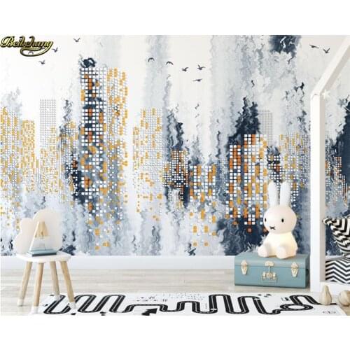 Beibehang Custom Photo Wallpaper Large Mural Modern Abstract Simple City Night Landscape papel de parede wall papers home decor