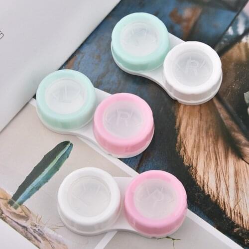Colored Contact Lenses Case Contact Lens Case for Eyes Contacts travel Kit Holder Lens Container