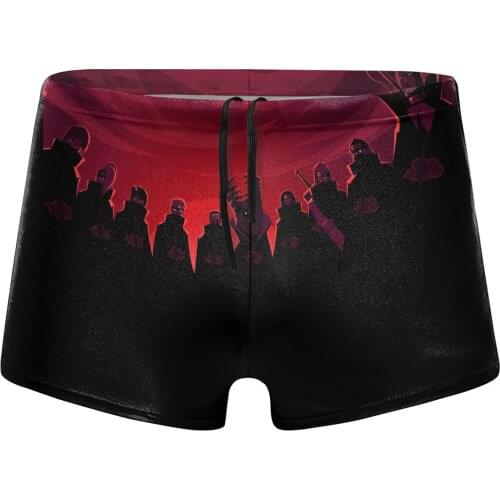 Men Comic Anime Game swimwear Akatsuki (13) shorts Boy for the sea Pool