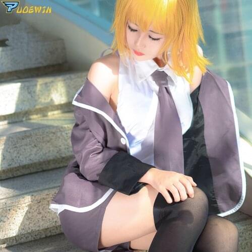 Fate Grand Order FGO Fate Apocrypha Jeanne d'Arc Cosplay CostumeS Joan of Arc School Uniform Costume for Halloween In Stock