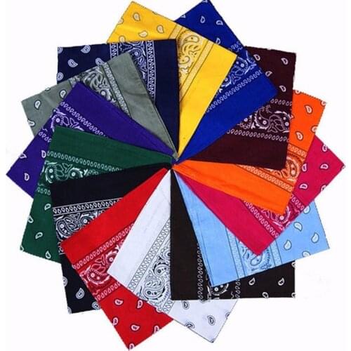 Cotton Paisley Bandana Head Wrap Head Wrap Neck Scarf Wristband Handkerchief
