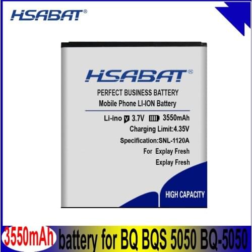 HSABAT BQS-5050 3550mAh Batteries For BQ BQS 5050 BQ-5050 Batteries