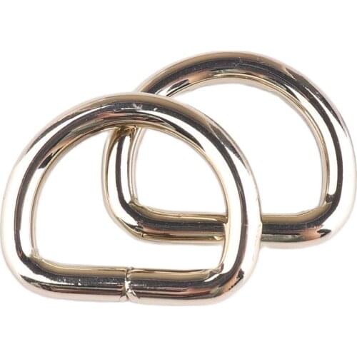 6PCS D Ring Light gold 26mm Metal Adjustable Buckle Webbing Backpack Bag Parts LeatherCraft Strap Pet Collar Sewing Accessories