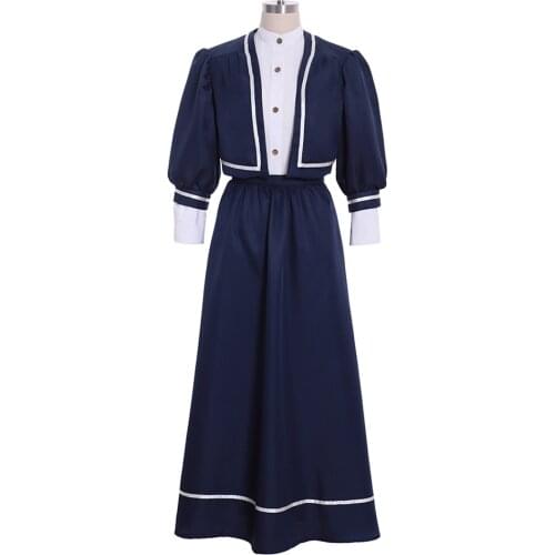 Cosplaydiy Victorian Fancy Women Dress Gothic Retrol Cosplay Costume Suit Outfit L320