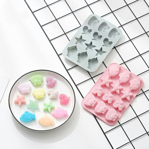 Creative marine life starfish silicone cake mold handmade soap mold chocolate candy mold baking tools ice cube tray