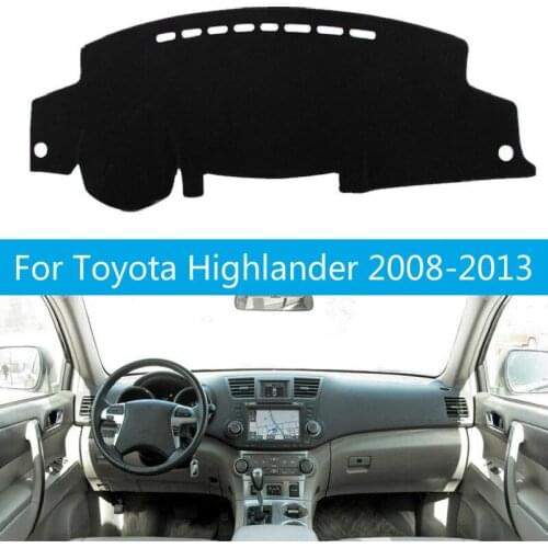 Car Dashboard Cover Dashmat Dash Mat Pad Sun Shade Dash Board Instrument Carpet Accessories For Toyota Highlander 2008-2013