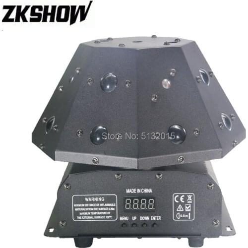 6PCS/Lot Mini RGB LED Laser Strobe Light for Luz DJ Disco Party Nightclub Bar Wedding KTV Performance Event Decor Stage Lighting