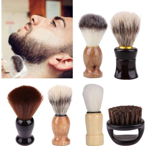 Badger Hair Mens Shaving Brush Salon Salon Men Facial Beard Cleaning Appliance High Quality Pro Shave Tool Razor Brushes