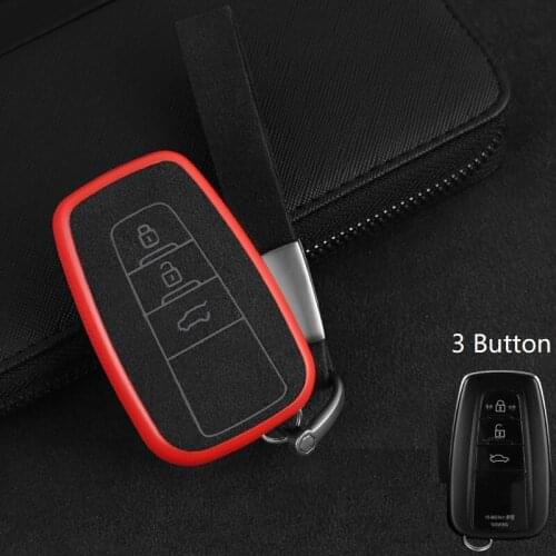 New Plastic+Leather Car Key Bag Case keyfob For Toyota Camry Corolla C-HR CHR Prado 2018 Car Great cool Car Styling
