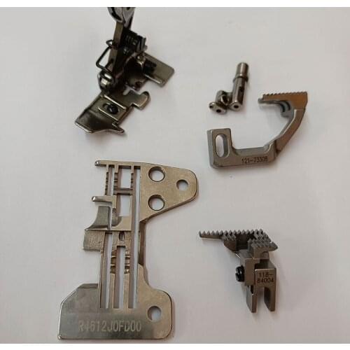 Sewing Machine R4612-JOF-D00 Needle Plate 121-54258 Presser foot 121-50306 Needle Clamp 121-73308,118-84004 Feed Dog Gauge set