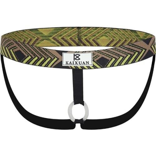 Sexy Thong Men Crotchless G-string Homme Jockstrap Gay Underwear Sissy Stretchy O-Ring Male Lingerie Bikini Underpants