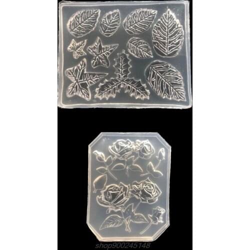 Rose Flower Maple Leaves Cake Decor Resin Pendant Silicone Molds Jewelry Tools D23 20 Dropshipping