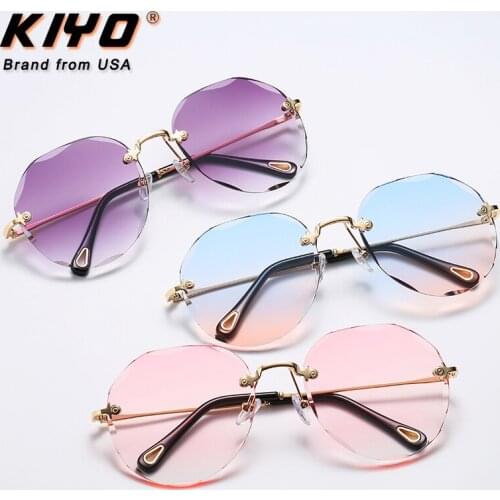 KIYO Brand 2020 New Women Men Polygonal Polarized Sunglasses Metal Classic Sun Glasses High Quality UV400 Driving Eyewear 2885