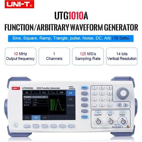 UNI-T UTG1010A Original Function/Arbitrary Waveform Generator/Single Channel/10MHz Channel Bandwidth/125MS/s Sample Rate