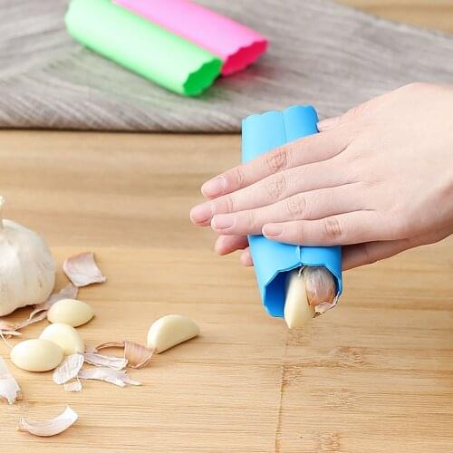 1Pcs Garlic Peeler Silicone Manual Garlic Press Peeler Roller Stripper Garlic Peeling Tube Kitchen Garlic Tools Kitchen Gadgets