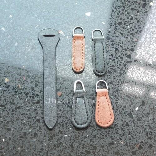 10 20 50 PCS PU Leather Zipper Fixer Repair Pull Tab Kit Replacement for Bag Trouser Jacket